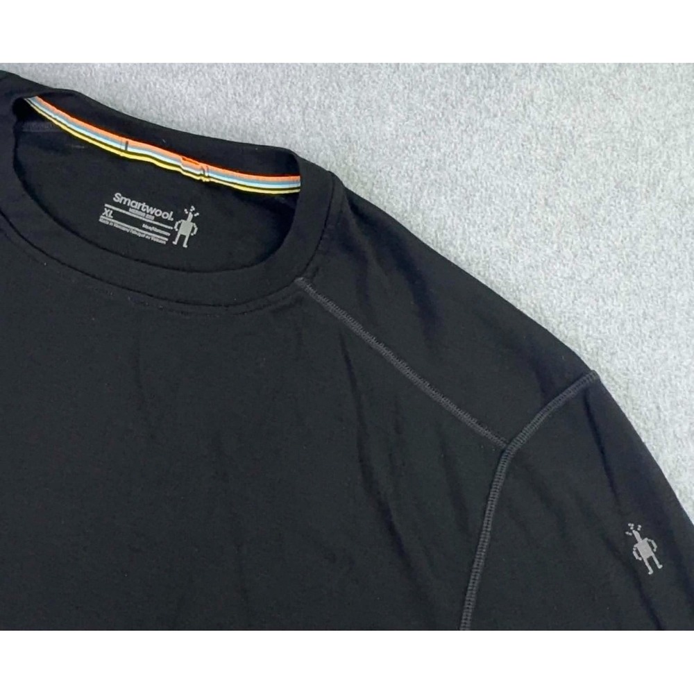 Smartwool Merino 250 Shirt Base Layer Crew Mens XL Black Long Sleeve Wool Shirt